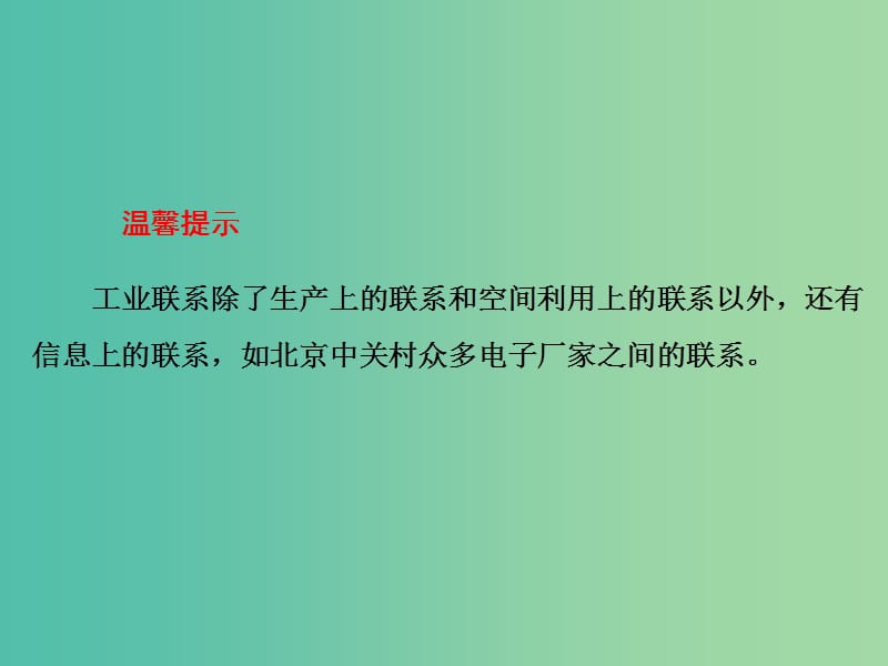 高考地理第一轮总复习 第九章 第二讲 工业地域的形成和工业区课件.ppt_第2页