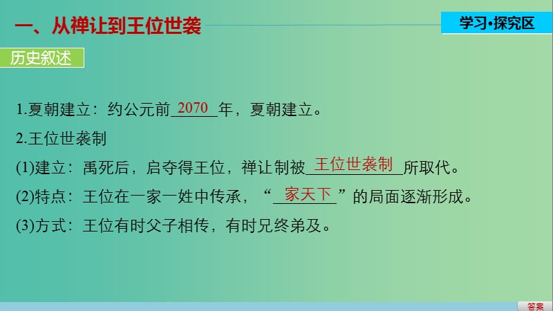 高中历史 第一单元 古代中国的政治制度 1 夏、商、西周的政治制度课件 新人教版必修1.ppt_第3页