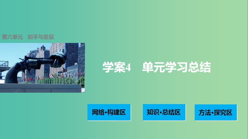 高中历史 第六单元 和平与发展 4 单元学习总结课件 新人教版选修3.ppt_第1页