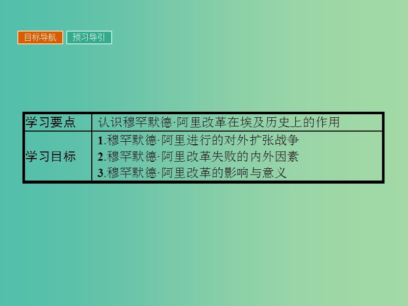 高中历史 第六单元 穆罕默德阿里改革 6.3 改革的后果课件 新人教版选修1.ppt_第2页