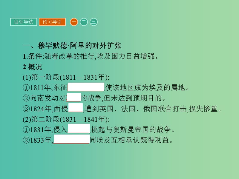 高中历史 第六单元 穆罕默德阿里改革 6.3 改革的后果课件 新人教版选修1.ppt_第3页