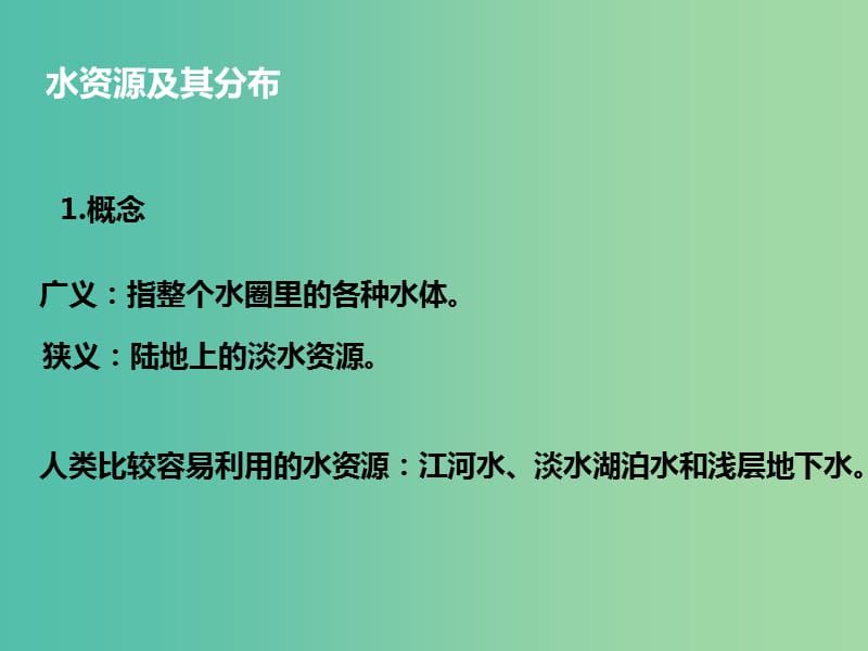 高中地理 3.3 水资源的合理利用课件 新人教版必修1.ppt_第2页