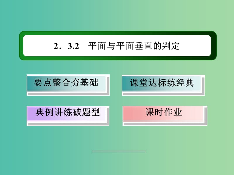 高中数学 第二章 点、直线、平面之间的位置关系 2.3.2 平面与平面垂直的判定课件 新人教A版必修2.ppt_第3页