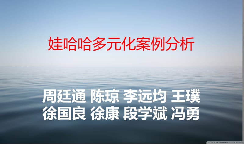 娃哈哈多元化案例分析.ppt_第1页