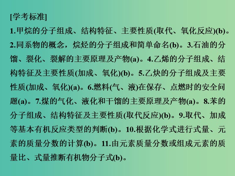 高考化学总复习 第十四单元 化学燃料与有机化合物课件 新人教版.ppt_第2页