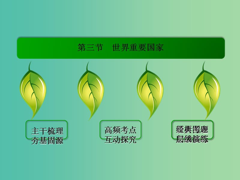 高考地理一轮复习 19.3世界重要国家课件.ppt_第3页