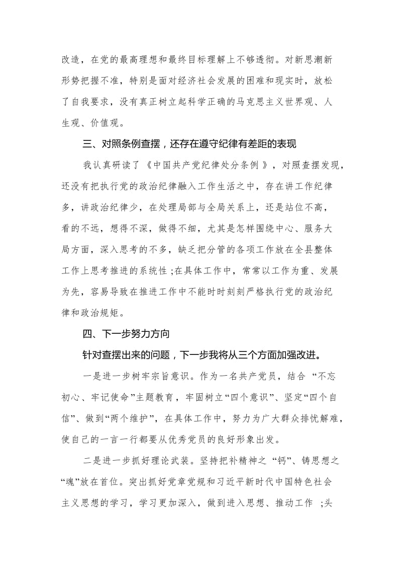 对照党章党规找差距研讨发言材料范文_第2页