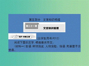 高考語文一輪復(fù)習(xí) 第二十一章 文言知識(shí)梳理課件.ppt