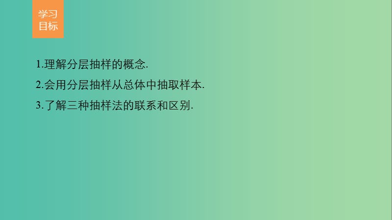 高中数学第2章统计2.1.3分层抽样课件新人教版.ppt_第2页