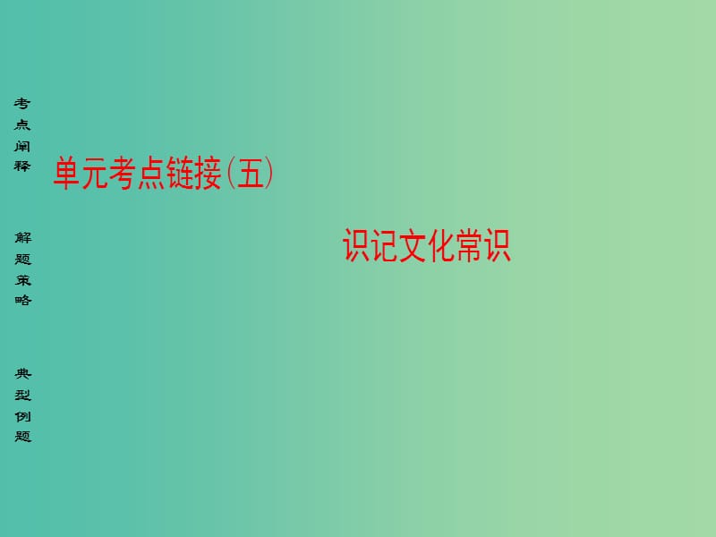 高中语文单元考点链接5识记文化常识课件苏教版选修唐宋八大家散文蚜.ppt_第1页