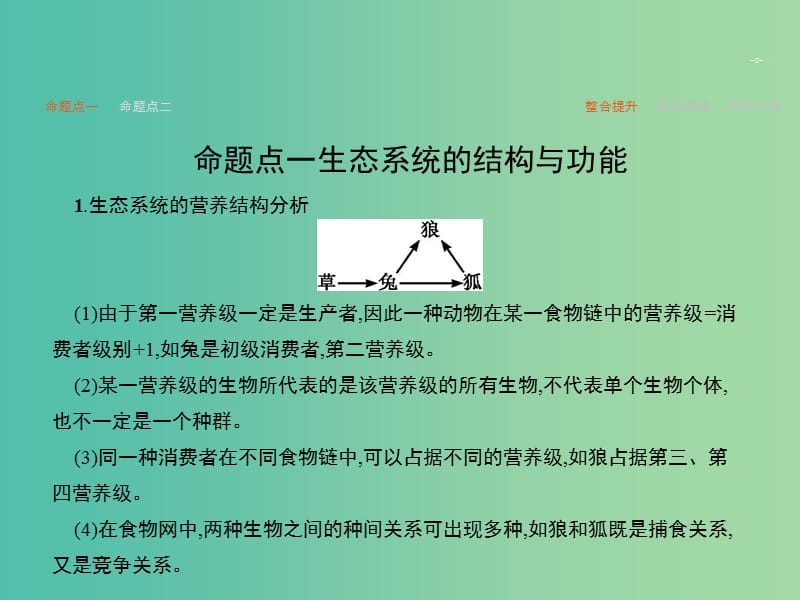 高考生物二轮复习 专题14 生态系统与环境保护课件.ppt_第2页