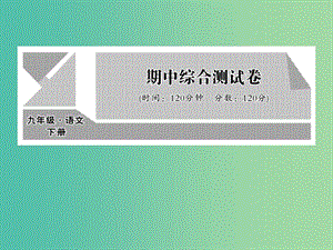 九年級(jí)語(yǔ)文下學(xué)期期中綜合測(cè)試課件 （新版）語(yǔ)文版.ppt