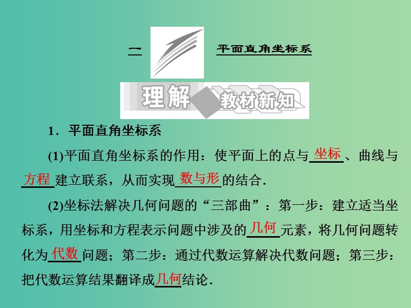 高中数学 第一讲 平面直角坐标系课件 新人教A版选修4-4.ppt_第2页