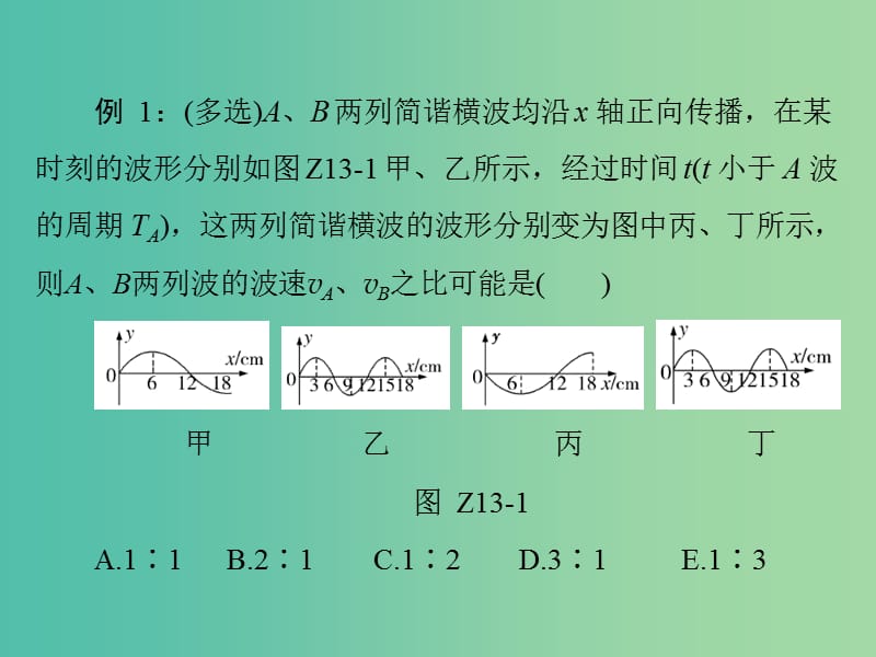 高考物理大一轮复习专题提升十三机械波的多解问题课件.ppt_第3页