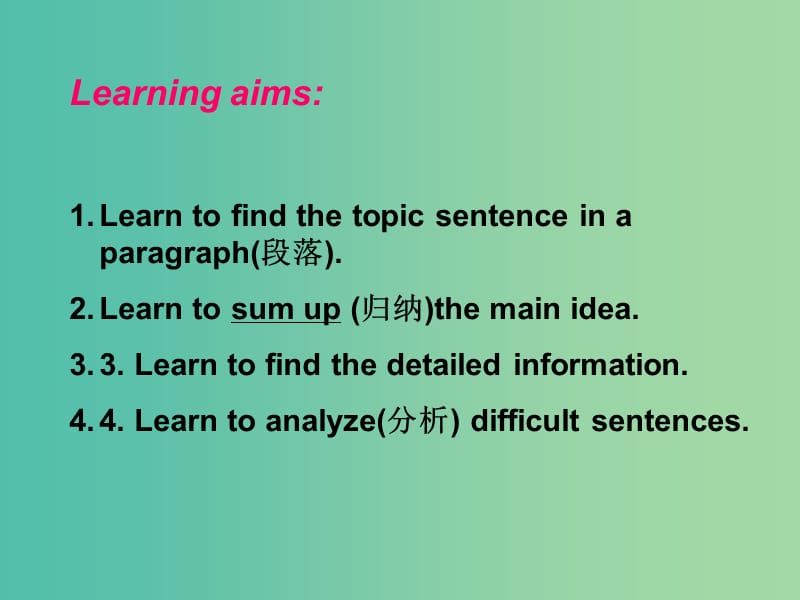 高中英语 Unit 2 English around the world Section One Warming Up and Reading 1课件 新人教版必修1.ppt_第3页