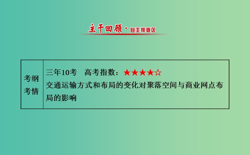 高考地理一轮专题复习 人文地理 5.2交通运输方式和布局变化的影响课件.ppt_第2页