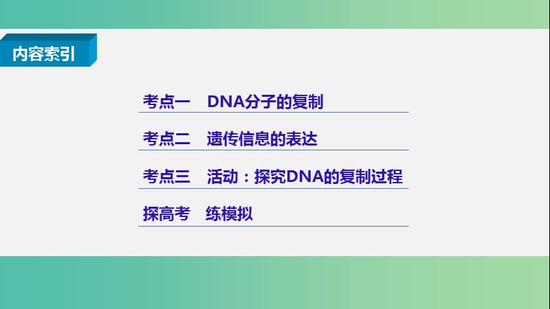 高考生物二轮复习 专题十五 遗传信息的传递与表达课件.ppt_第2页