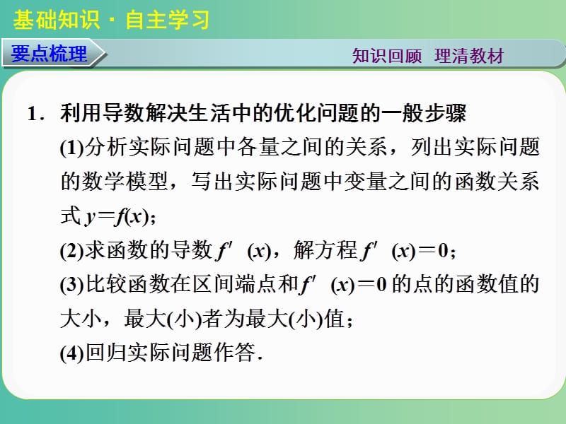 高考数学大一轮复习 第三章 第3讲 导数的应用课件 理.ppt_第2页