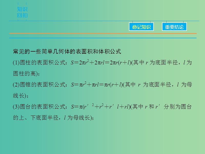 高考数学二轮复习 第1部分 专题5 必考点11 空间几何体三视图、表面积及体积课件 文.ppt_第3页