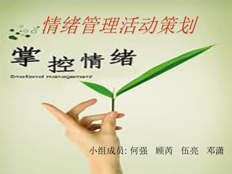 情绪管理活动策划.ppt_第1页