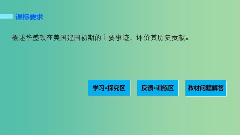 高中历史 专题三 欧美资产阶级革命时代的杰出人物 3 美国首任总统乔治华盛顿(二)课件 人民版选修4.ppt_第2页