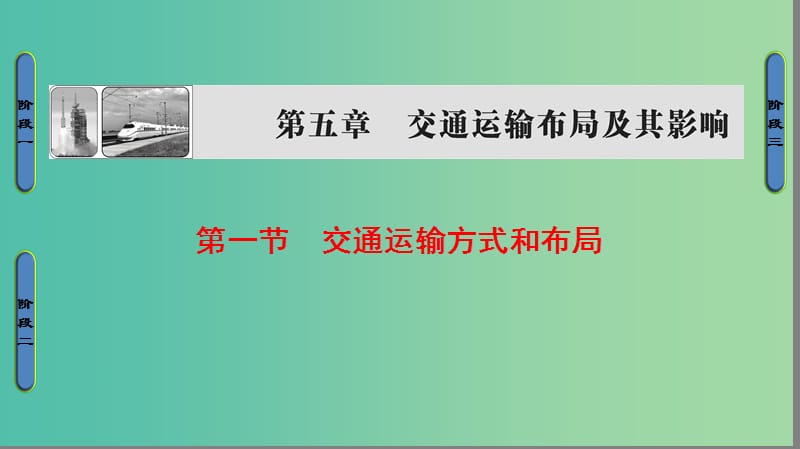 高中地理 第5章 交通运输布局及其影响 第1节 交通运输方式和布局课件 新人教版必修2.ppt_第1页