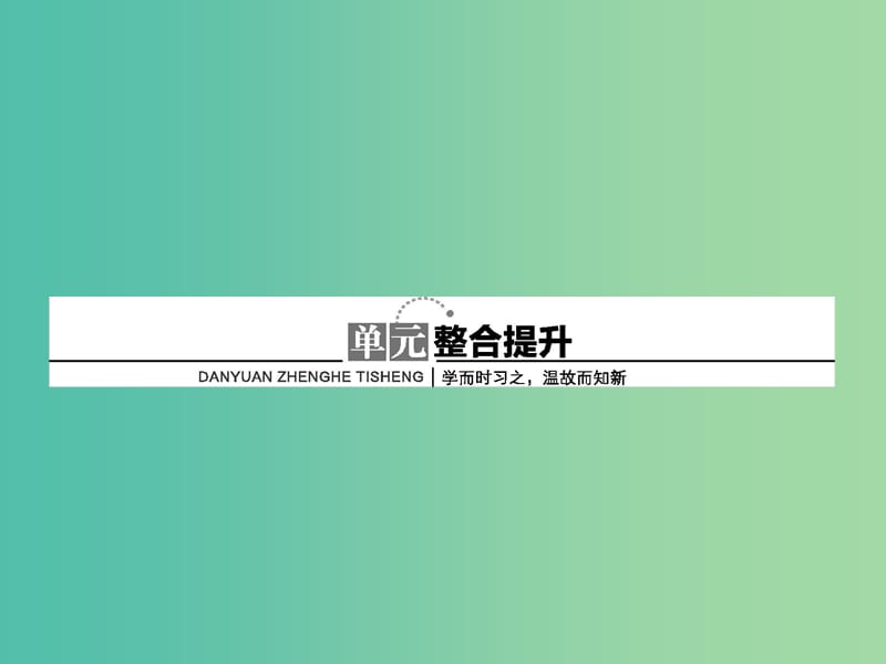 高中历史 第六单元 20世纪以来中国重大思想理论成果整合提升课件 新人教版必修3.ppt_第1页