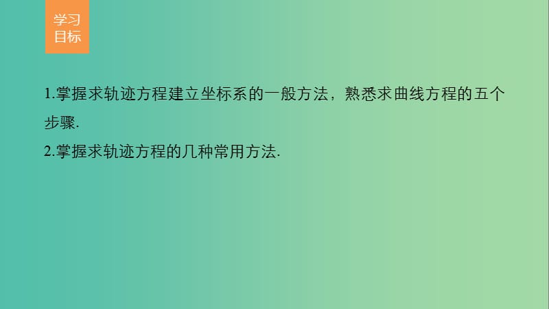 高中数学 第三章 圆锥曲线与方程 4.1 曲线与方程(二)课件 北师大版选修2-1.ppt_第2页