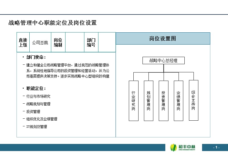 战略管理中心部门职能及岗位设置.ppt_第2页