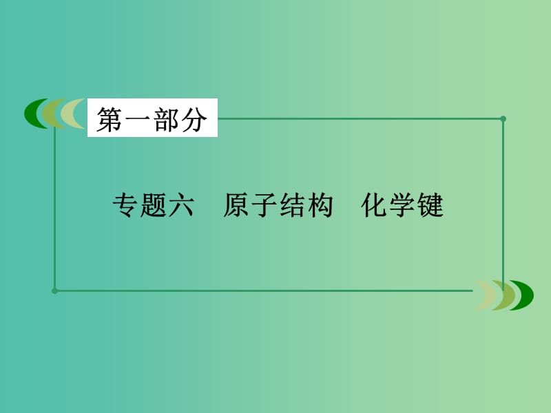 高考化学二轮复习 专题6 原子结构 化学键课件.ppt_第2页