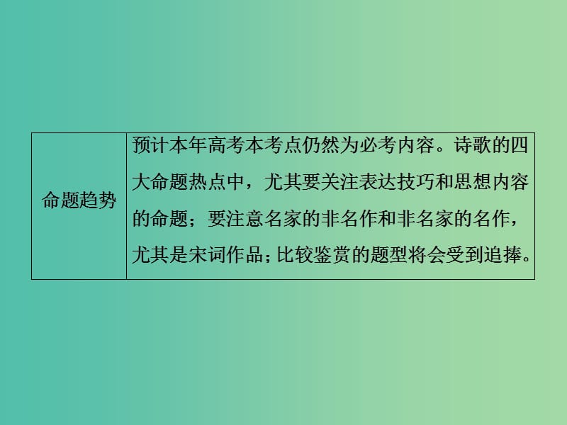 高考语文一轮总复习 专题8 古诗词鉴赏课件.ppt_第3页