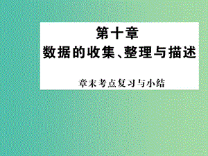 七年級數(shù)學(xué)下冊 第十章 數(shù)據(jù)的收集 整理與描述章末練習(xí)課件 新人教版.ppt