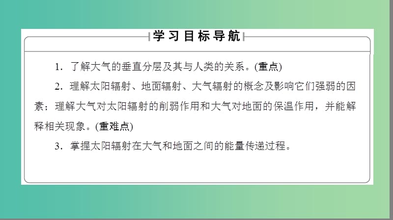 高中地理 第二章 自然环境中的物质运动和能量交换 第三节 大气环境第1课时课件 湘教版必修1.ppt_第2页