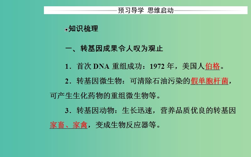 高中生物 专题4 生物技术的安全性和伦理问题 4.1 转基因生物的安全性课件 新人教版选修3.ppt_第3页