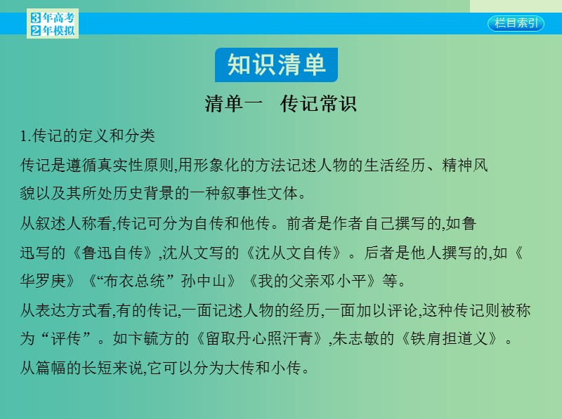 高考语文一轮复习 专题十八 附录：传记常识课件 新人教版.ppt_第2页