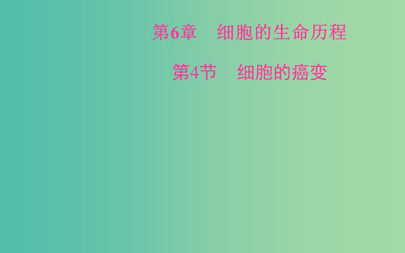 高中生物 6.4细胞的癌变课件 新人教版必修1.ppt_第2页