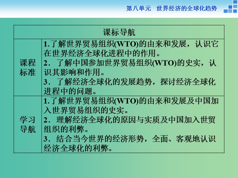 高中历史 第八单元 世界经济的全球化趋势 第24课 世界经济的全球化趋势课件 新人教版必修2.ppt_第3页