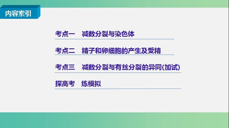 高考生物二轮复习 专题九 减数分裂与受精作用课件.ppt_第2页