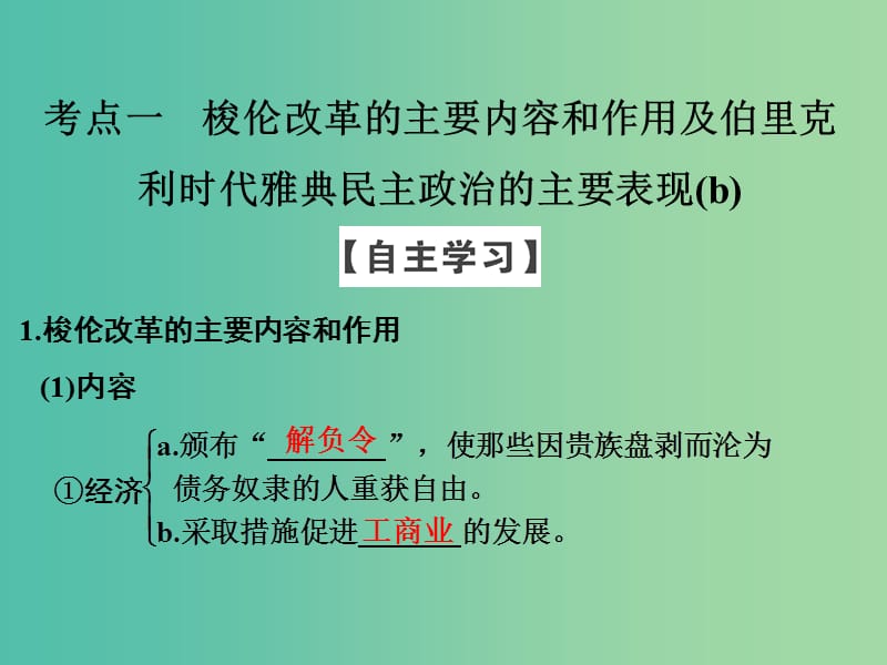 高中历史 专题六 古代希腊、罗马的政治文明 课时2 卓尔不群的雅典课件 人民版选修1.ppt_第3页