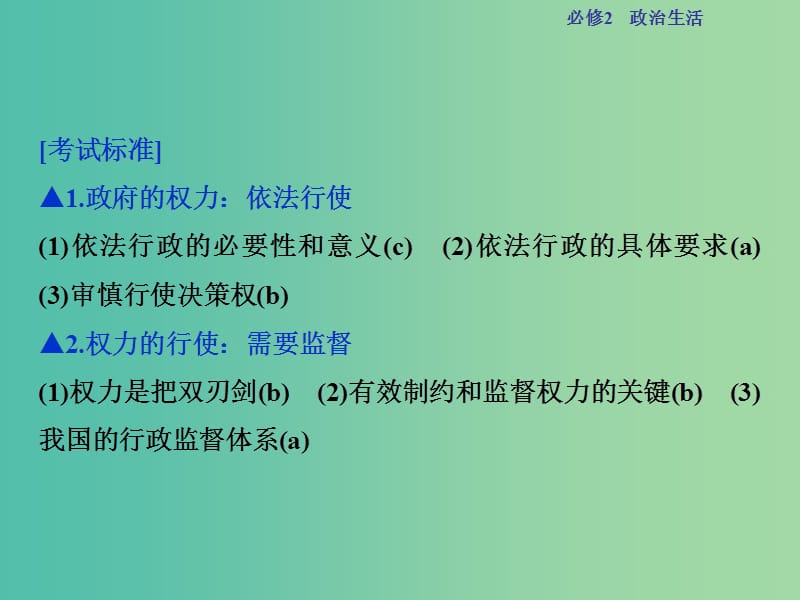 高考政治总复习 第二单元 第四课 我国政府受人民的监督课件 新人教版必修2.ppt_第2页