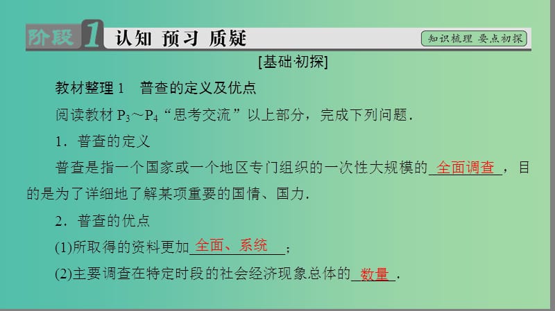 高中数学 第1章 统计 1 从普查到抽样课件 北师大版必修3.ppt_第3页