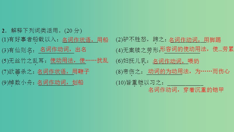 七年级语文下册 专题复习7 文言文基础训练课件 语文版.ppt_第3页