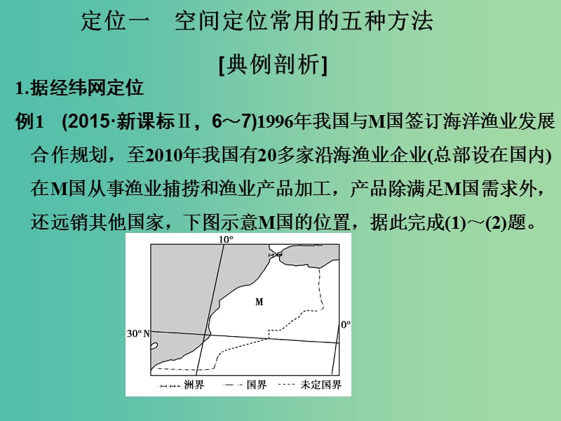 高考地理二轮复习 第一部分 技能一 定位一 活用“五主”、“五辅”法进行空间定位课件.ppt_第3页