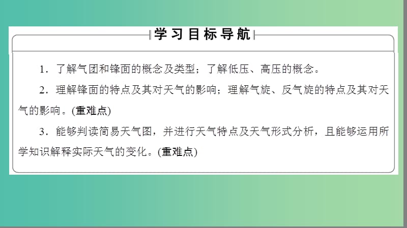 高中地理 第2章 地球上的大气 第3节 常见天气系统课件 新人教版必修1.ppt_第2页