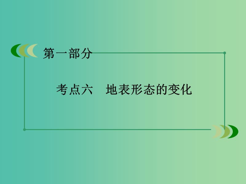 高考地理二轮复习 第一部分 微专题强化练 考点6 地表形态的变化课件.ppt_第3页