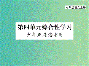 七年級語文上冊 第四單元 綜合性學習課件 新人教版.ppt