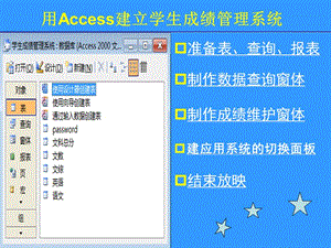 用access創(chuàng)建學(xué)生成績(jī)管理系統(tǒng).ppt