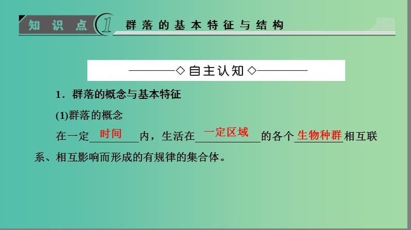 高中生物第2单元生物群体的稳态与调节第2章群落的稳态与调节第1节群落的基本特征与结构课件中图版.ppt_第3页