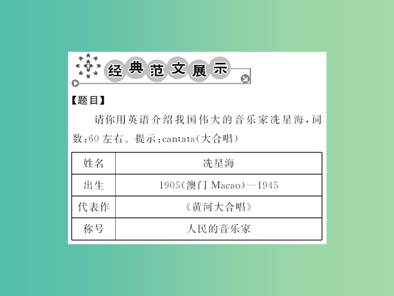 七年级英语下册 Module 12 Western music主题写作课件 （新版）外研版.ppt_第3页