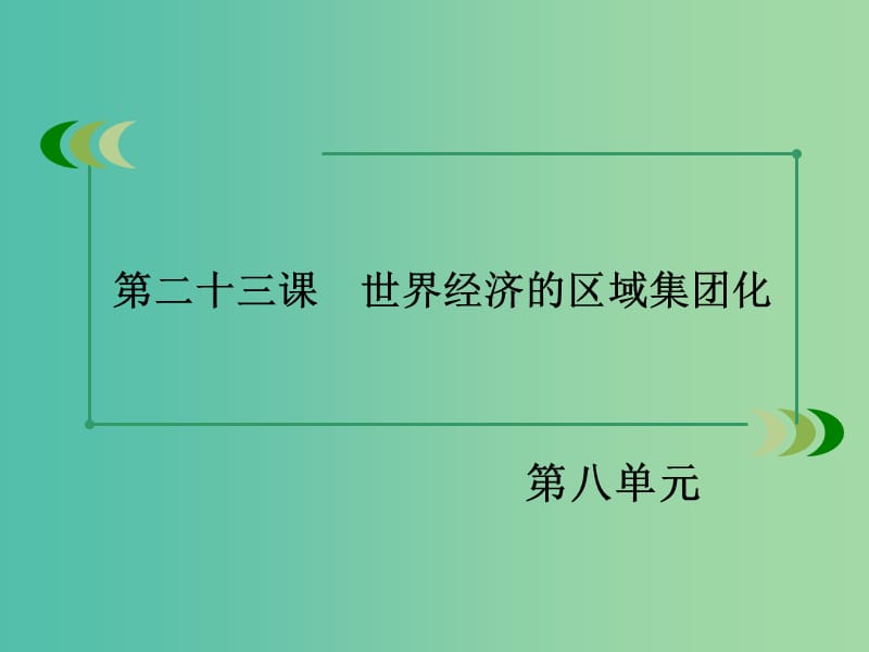 高中历史 第八单元 第23课 世界经济的区域集团化课件 新人教版必修2.ppt_第3页